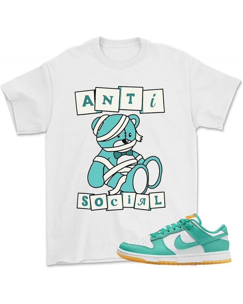 Shirt for Dunk Low Teal Zeal Turquoise Green White Anti $13.49 Shoes