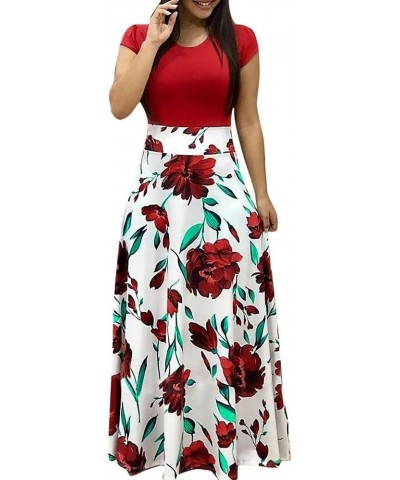 Sexy Dresses for Women 2024 Wedding Guest Cocktail Fashion Casual Beach Sun Dress H030 Red $12.23 Dresses