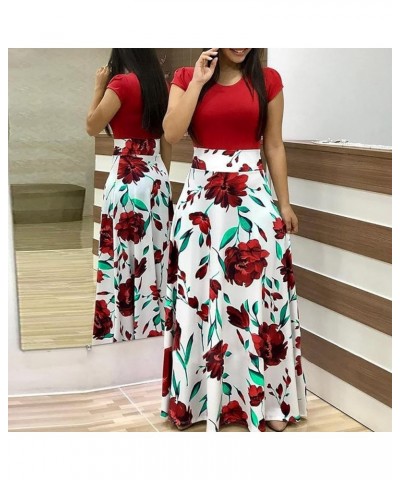 Sexy Dresses for Women 2024 Wedding Guest Cocktail Fashion Casual Beach Sun Dress H030 Red $12.23 Dresses