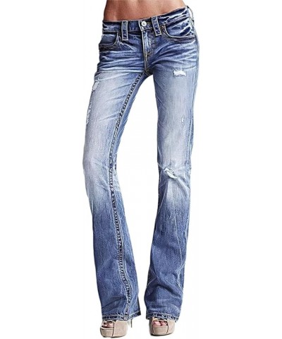 Stretchy 90S Vintage Butt Lifting Jeans Casual Spring Jeans for Women Carolina Blue $30.79 Jeans