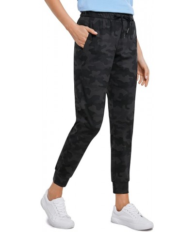 4-Way Stretch Workout Joggers for Women 28" - Casual Travel Pants Lounge Athletic Sweatpants with Pockets Dark Grey Camouflag...