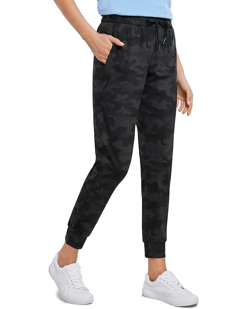 4-Way Stretch Workout Joggers for Women 28" - Casual Travel Pants Lounge Athletic Sweatpants with Pockets Dark Grey Camouflag...