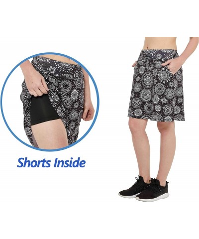 Women Skorts Knee Length Skirts Causal Skorts Skirts with Pockets Golf Skirt Plus Size Skorts Floral $19.17 Skorts