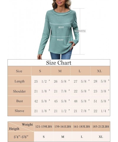 Fall Shirts for Women 2023 Long Sleeve Shirts Womens Shirts Casual Shirts for Women Trendy Peacock Blue $10.08 Tops