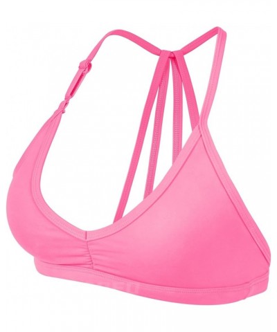 Workout Sports Bras for Women Padded Strappy Open Back Gym Bra Lorelie Light Impact Criss Cross Yoga Crop Top 0 Light Pink $1...