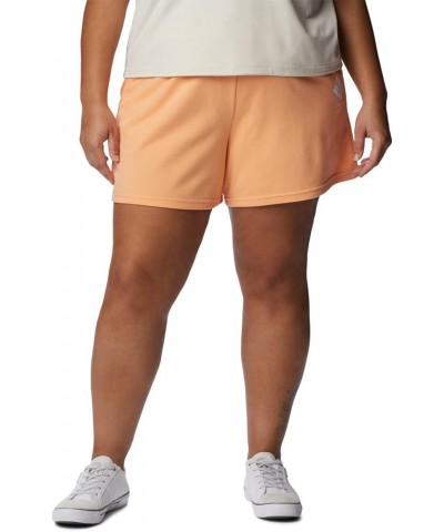 Women's Trek French Terry Short Peach/White Stacked Logo $8.42 Activewear