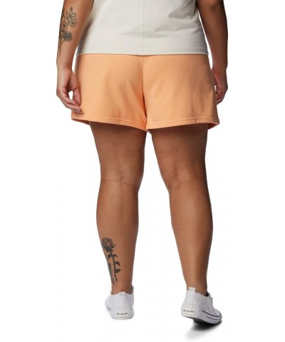 Women's Trek French Terry Short Peach/White Stacked Logo $8.42 Activewear