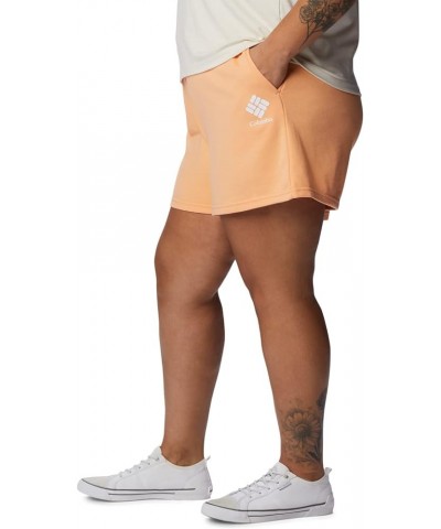 Women's Trek French Terry Short Peach/White Stacked Logo $8.42 Activewear