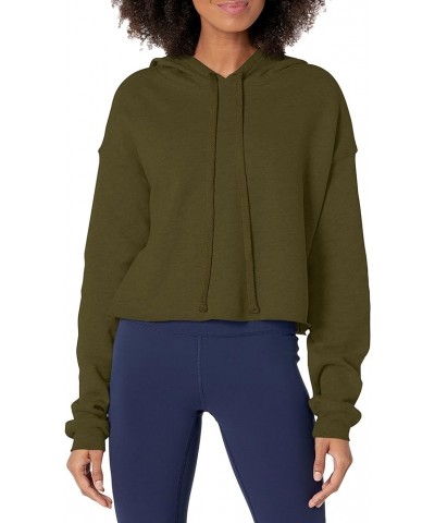 Women's Crop Hoodie Moss $16.99 Hoodies & Sweatshirts