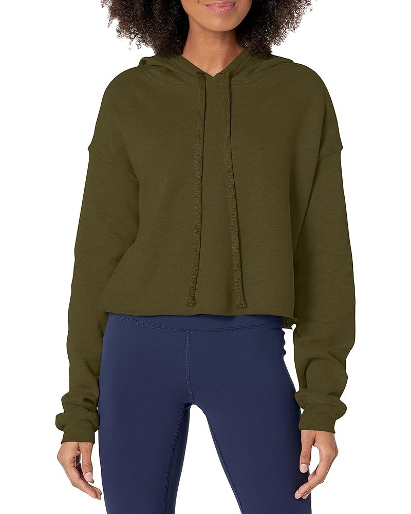 Women's Crop Hoodie Moss $16.99 Hoodies & Sweatshirts