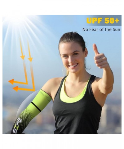 UV Sun Protection Cooling Compression Sleeves Arm Sleeves Men Women Cycling Green $9.89 Activewear