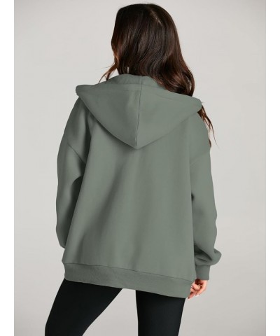 Women's Cute Hoodies Teen Girl Fall Jacket Oversized Sweatshirts Casual Drawstring Zip Up Y2K Hoodie with Pocket Lightgreen $...