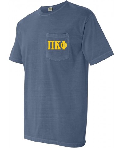 Pi Kappa Phi Fraternity Comfort Colors Pocket T-Shirt Blue Jean $12.30 T-Shirts