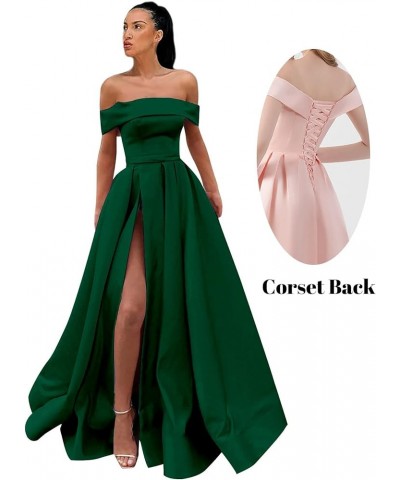 Women's Off Shoulder Prom Dresses Long Ball Gown Slit Backless Formal Evening Gown Party Dress with Pockets Purple $40.85 Dre...