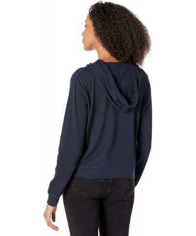 Women's Waffle Zip Hoodie, Sky Captain, Medium $33.92 Hoodies & Sweatshirts