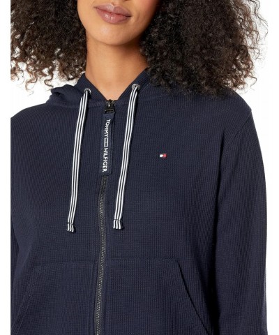 Women's Waffle Zip Hoodie, Sky Captain, Medium $33.92 Hoodies & Sweatshirts