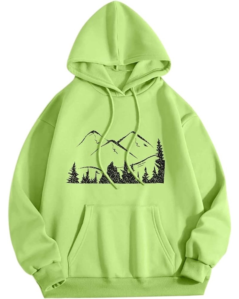 Los Angeles Hoodie for Women Cute Graphic Y2K Oversized Sweatshirt Long Sleeve Hoodie Cotton Pullover Top 5-green $9.68 Hoodi...