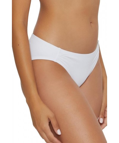 Liana - Women's Side Shirred Bikini Bottom, Sexy Swimwear Separates for Women White $12.40 Swimsuits