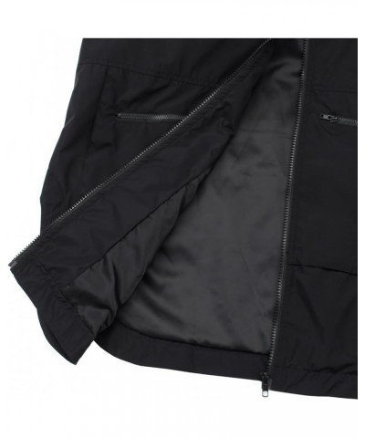 Women's Waterproof Raincoat Lightweight Rain Jacket Hooded Windbreaker With Pockets for Outdoor Hiking Travel Black $27.13 Coats