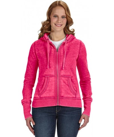 Women's Ladies Zen Full Zip Hooded Sweatshirt Wildberry $19.49 Hoodies & Sweatshirts