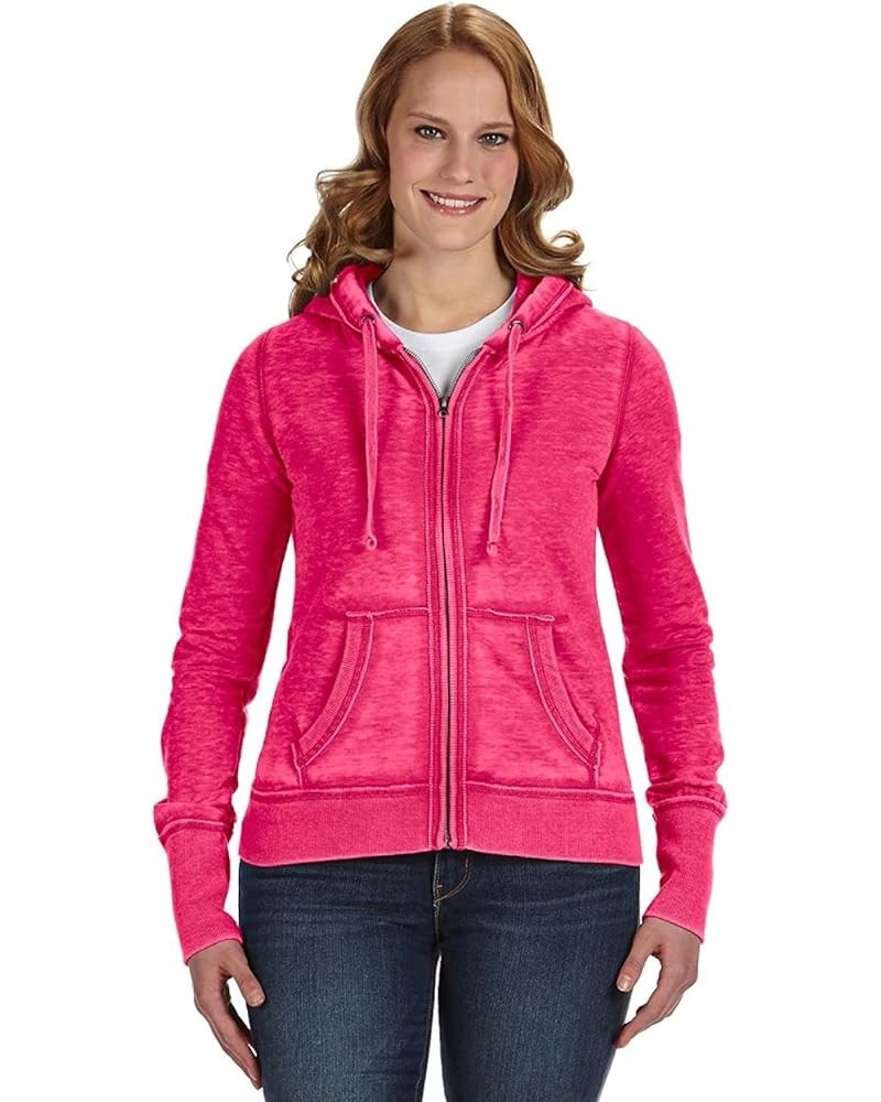 Women's Ladies Zen Full Zip Hooded Sweatshirt Wildberry $19.49 Hoodies & Sweatshirts