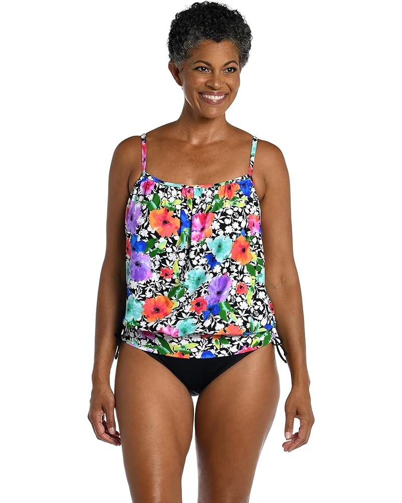 Women's Standard Bandeau Tankini Swimsuit Top Multi//Pop Petals $22.97 Swimsuits