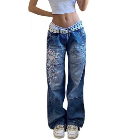 Women Baggy Jeans Casual Loose Boyfriends Jeans High Waist Denim Pants Vintage Wide Leg Jeans E-Girl Streetwear Blue-a $13.44...