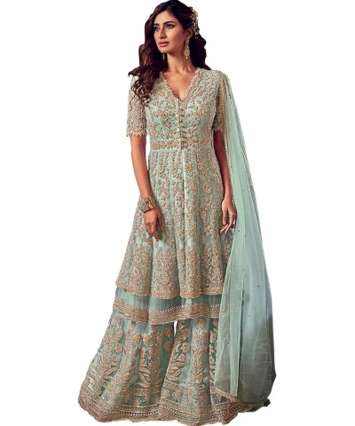 Eid Special Pakistani Designer Salwar Kameez Sharara Plazzo Suits Indian Trouser Pant Dress for Women Choice 6 $37.60 Suits