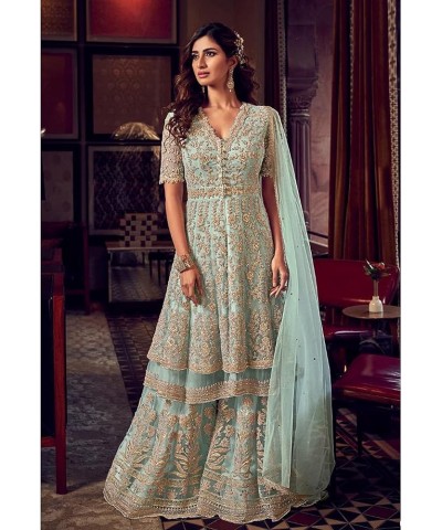 Eid Special Pakistani Designer Salwar Kameez Sharara Plazzo Suits Indian Trouser Pant Dress for Women Choice 6 $37.60 Suits