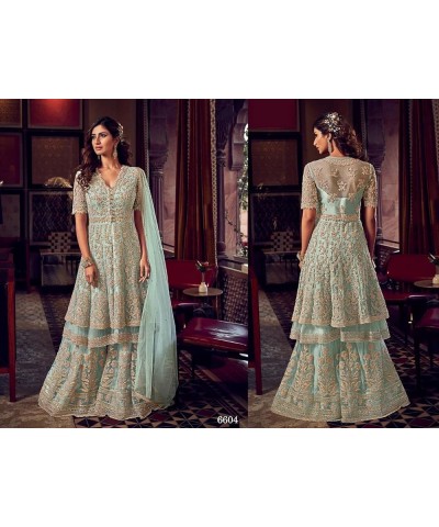 Eid Special Pakistani Designer Salwar Kameez Sharara Plazzo Suits Indian Trouser Pant Dress for Women Choice 6 $37.60 Suits