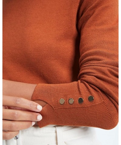 Womens Turtleneck Knitted Sweaters Basic Long Sleeve Shirts Slim Fit Thermal Underwear Tops 1-caramel $8.24 Underwear