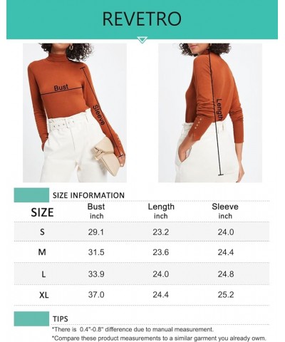 Womens Turtleneck Knitted Sweaters Basic Long Sleeve Shirts Slim Fit Thermal Underwear Tops 1-caramel $8.24 Underwear