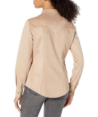 Women's Long Sleeve Daisy Shirt Globe Beige $28.01 Blouses