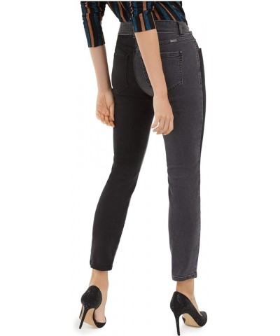 Women's Two-Tone Skinny Jeans Black $11.33 Jeans