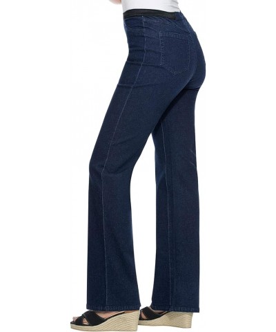 Women's Plus Size Bootcut Stretch Jeans Elastic Waist Medium Stonewash $24.36 Jeans