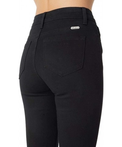 Kan Can Women's High Rise Solid Five Pocket Super Skinny Jeans Black $24.99 Jeans