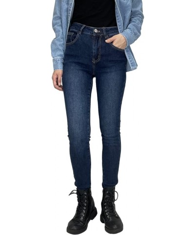 Skinny Jeans for Womens High Waisted Stretchy Slimming Tummy Control Curvy Denim Pants Dark Wash Blue Dark Blue $26.54 Jeans