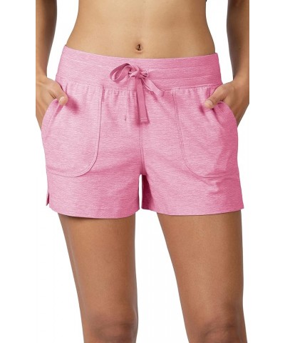 Lightweight Lounge Shorts - Casual Summer Jersey Shorts for Women Heather Festival Fuchsia / Heather Charcoal $12.97 Sleep & ...