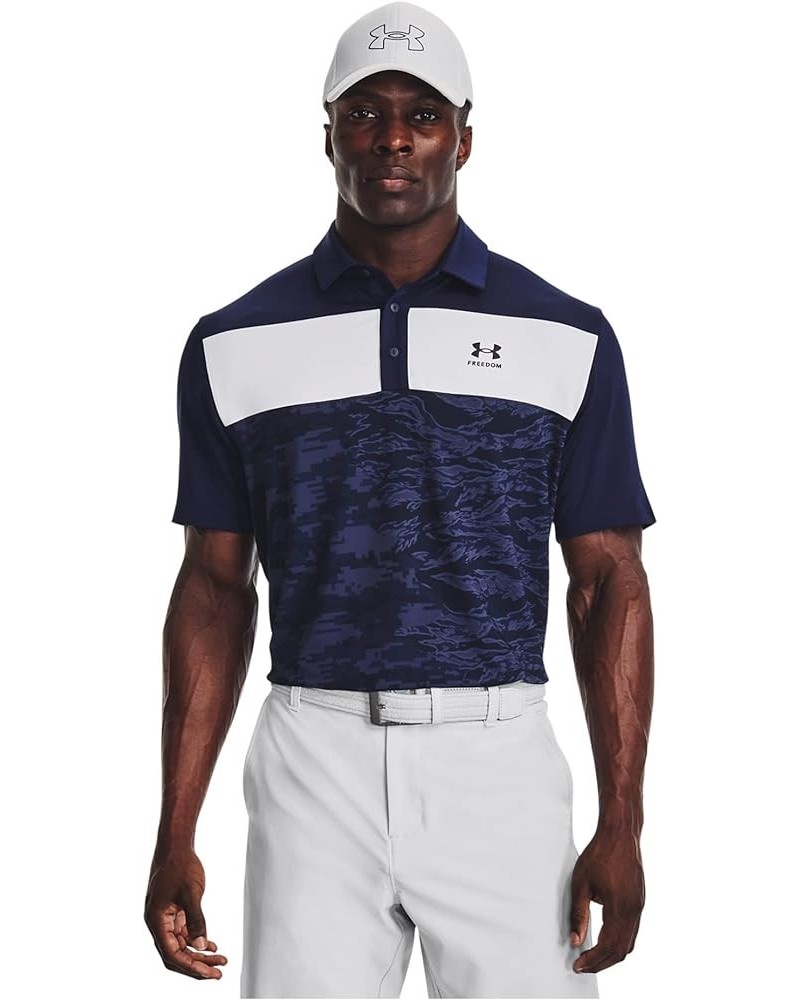 Playoff 3.0 Freedom Polo Midnight Navy/White/Midnight Navy $18.83 Shirts