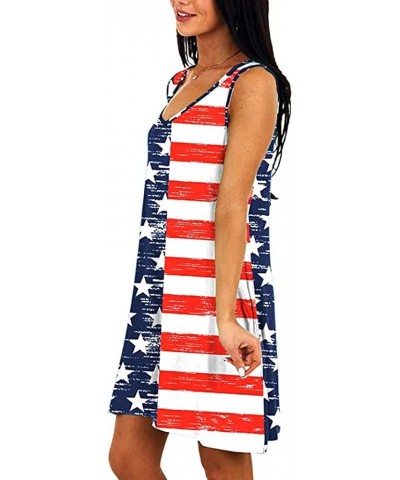 American Flag Shirt Tops Womens 4th of July T-Shirts Ring Hole Short Sleeve Sexy V-Neck Patriotic Tees Dress Red2 $9.84 T-Shirts