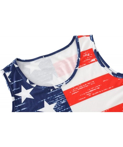 American Flag Shirt Tops Womens 4th of July T-Shirts Ring Hole Short Sleeve Sexy V-Neck Patriotic Tees Dress Red2 $9.84 T-Shirts