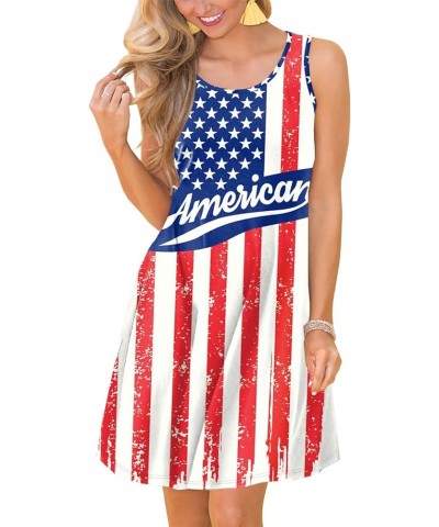 4th of July Womens Summer Casual Beach Dress with Pockets American Flag 2 $11.19 Dresses