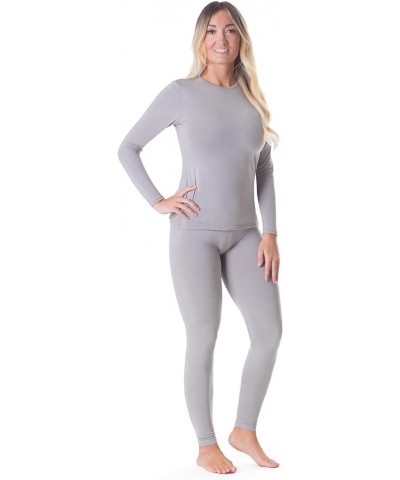 Thermal Underwear for Women (Long Johns Thermals Set) Shirt & Pants, Base Layer with Leggings/Bottoms Ski/Extreme Cold Light ...