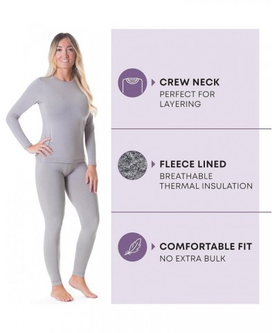 Thermal Underwear for Women (Long Johns Thermals Set) Shirt & Pants, Base Layer with Leggings/Bottoms Ski/Extreme Cold Light ...