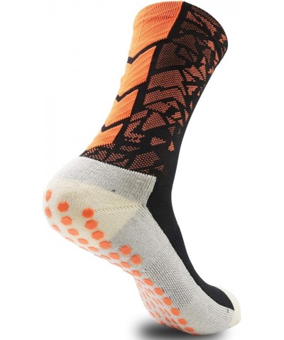 Anti Slip Ankle Socks 2/4/8pair Sports Non-Slip Football Grip Socks 4 X Black White Orange Blackgreen $8.09 Socks