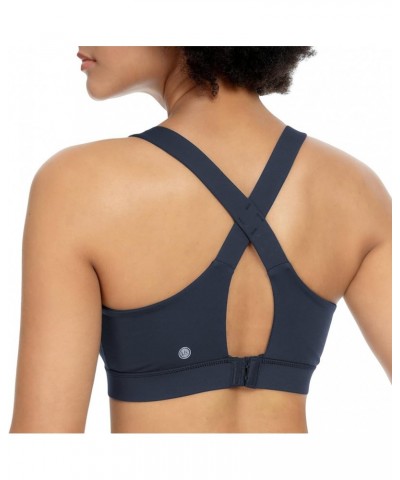 Sports Bra Longline Padded Bra Yoga Crop Tank Tops Fitness Workout Bra for Women Dark Blue -8203b $12.31 Activewear