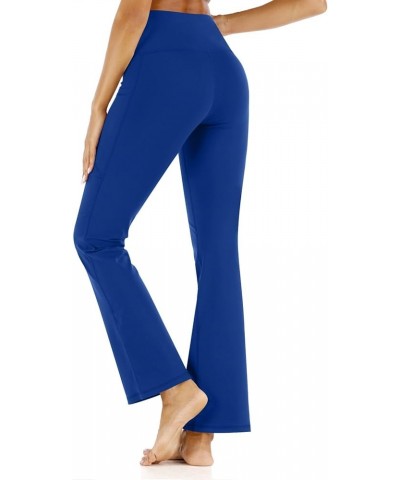 Flare Yoga Pants for Women Baggy Soft Flare Leggings with Pockets Stretch High Waisted Straight Wide Leg Lounge Pants C0003-b...