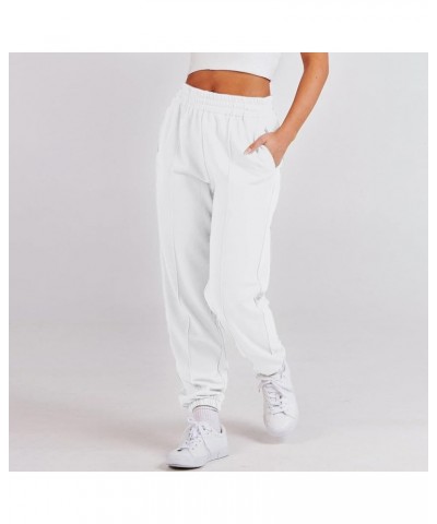 Women's Cinch Bottom Sweatpants Pockets High Waist Spory Gym Athletic Fit Jogger Pants Lounge Elastic Waist Stretchy Trousers...