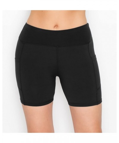 Women's Super Soft Biker Shorts - 3" / 5" / 8" High Waisted Yoga Running Dance Spandex Shorts Standard Black $10.57 Activewear