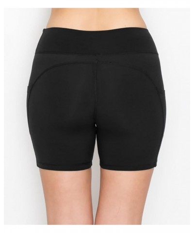 Women's Super Soft Biker Shorts - 3" / 5" / 8" High Waisted Yoga Running Dance Spandex Shorts Standard Black $10.57 Activewear